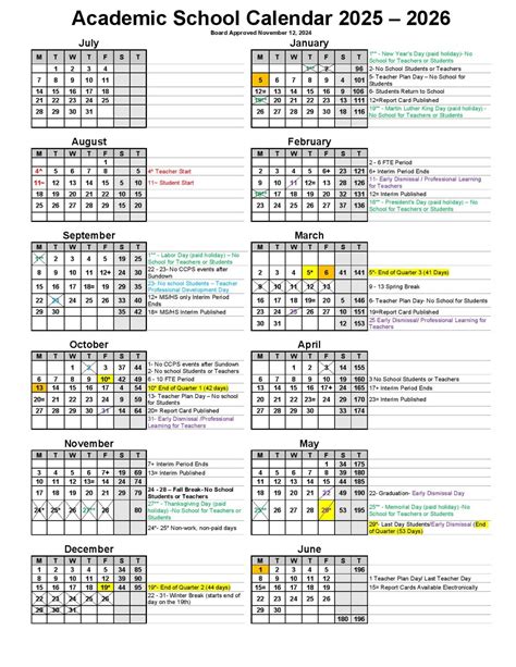 Collier County Public Schools Calendar 2025-2026 | Holidays