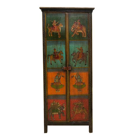 Buy | Painted Wooden Cabinet | Shop at The Purple Turtles — The Purple ...