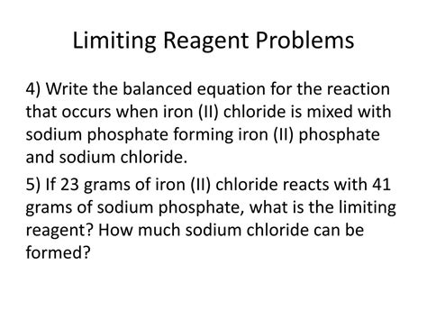 How to Do Limiting Reagent Problems 的图像结果