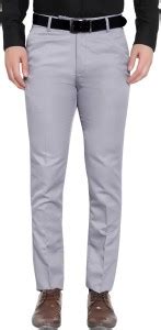 RRFASHION Slim Fit Men Grey Trousers - Buy RRFASHION Slim Fit Men Grey ...