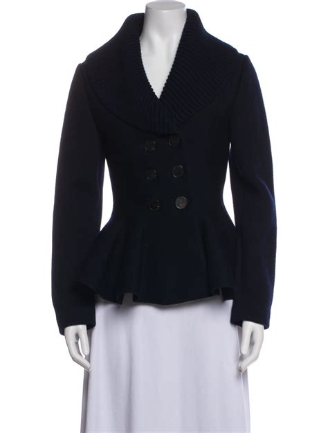 Alexander McQueen Wool Evening Jacket - Blue Jackets, Clothing ...