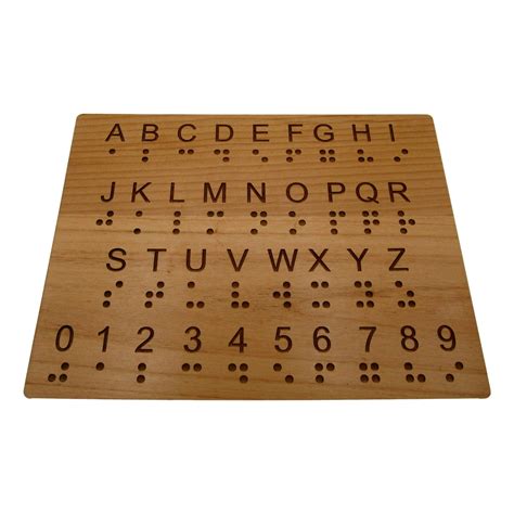 Buy Creative Escape Rooms Wood Braille Alphabet and Number Educational ...