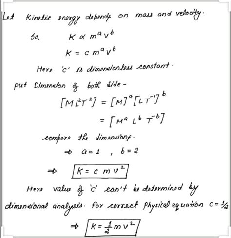 Derive the formula for kinetic energy ofa particle having mass m and ...