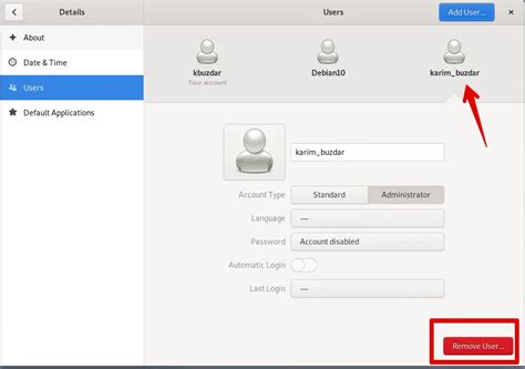Remove Local User 的图像结果