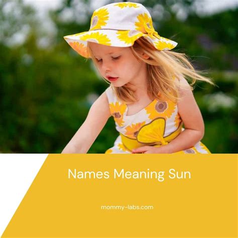 Girls Names Meaning Sun at Kayla Chirnside blog
