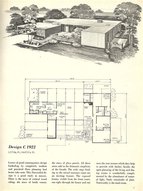 Exploring Mid Century Modern House Floor Plans - House Plans