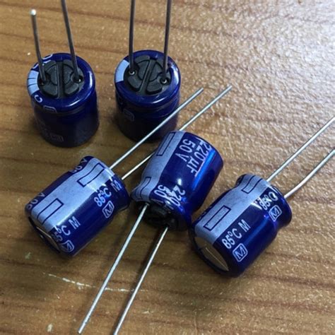 Jual elco elko 220uf 220 uf 50v 50volt 50 volt v panasonic asli ori ...