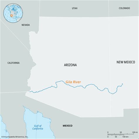 Gila River Az Map