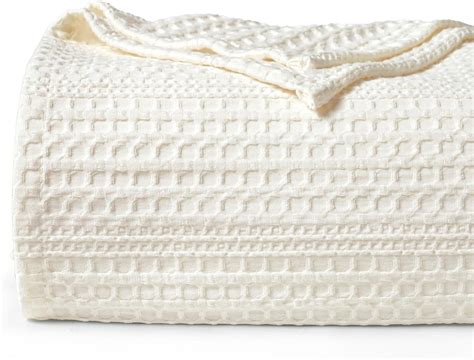 Amazon.com: PHF Soft Waffle Weave Blanket Queen Size 90’’x90 ...