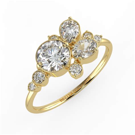 Margaret - 18K YG 0.837 ct Lab Grown Diamond Promise Ring