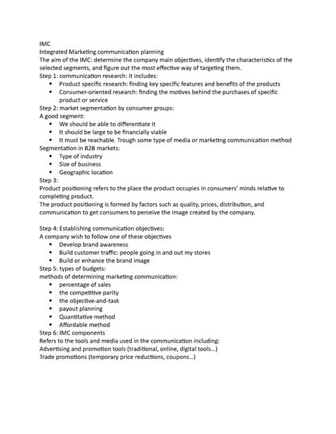 Image result for IMC Strategy