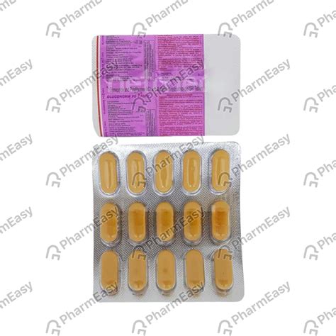 Gluconorm Pg 2mg Forte Strip Of 10 Tablets: Uses, Side Effects, Price ...