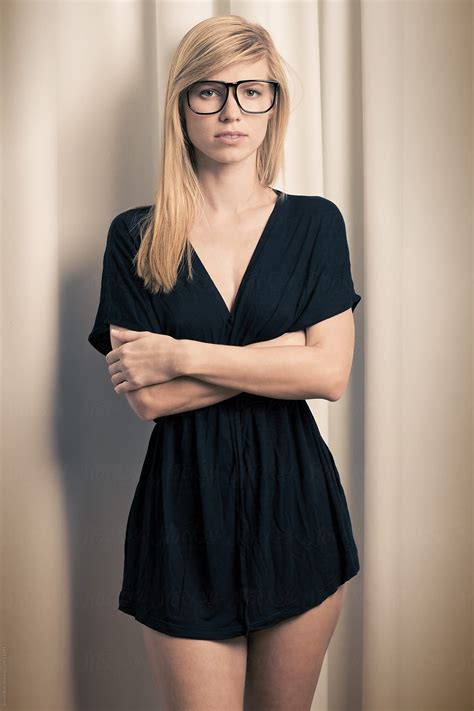 Female Nerd by Simon Bolz - Stocksy United