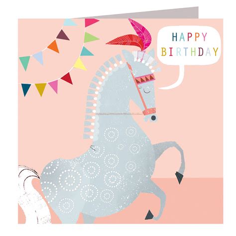 Happy Birthday Horse Card By Kali Stileman Publishing
