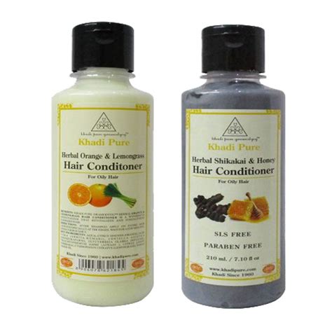 Buy Khadi Pure Orange Lemongrass & Shikakai Honey Sls Conditioner, 210 ...