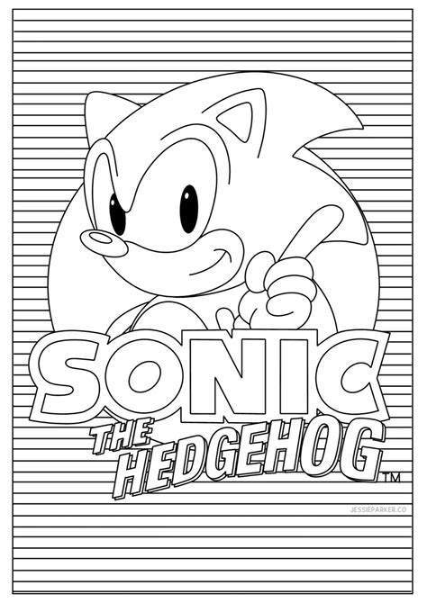 Vector Sonic The Hedgehog Coloring Pages