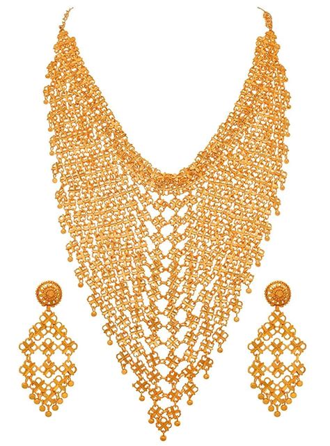 JFL- Traditional Ethnic One Gram Gold Plated Choker Designer Necklace ...
