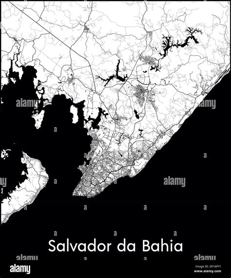 City Map South America Brazil Salvador da Bahia vector illustration Stock Vector Image & Art - Alamy