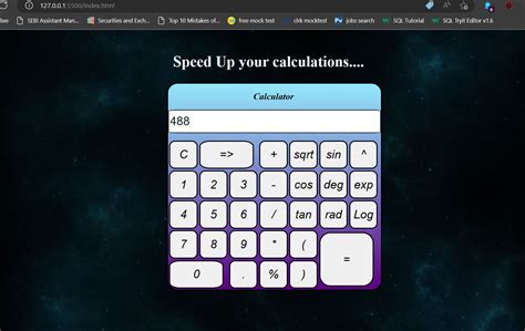 Image result for How to Create a Scientific Calculator in HTML