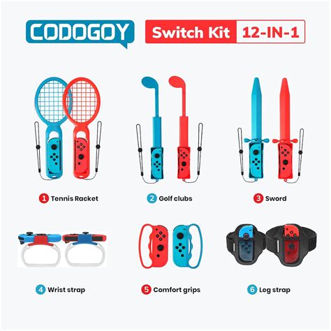 Buy Switch Sports Accessories - CODOGOY 12 in 1 Switch Sports ...