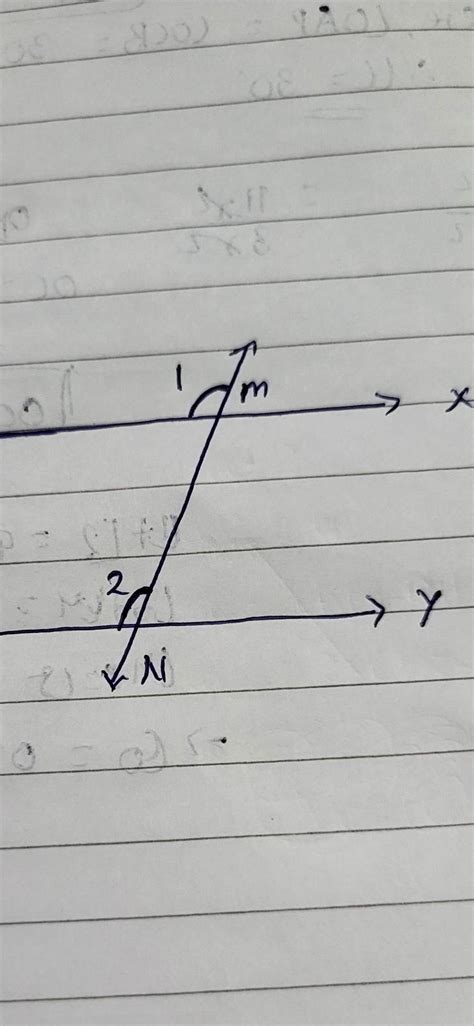 draw a transversal to intersect two parallel lines and demonstrate ...