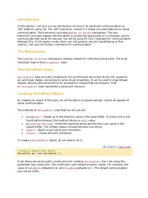 Internet to Serial Port Code Example 的图像结果