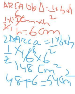 Find the area of the triangle ABC from the given figure.13 cm16 cm12 cm ...