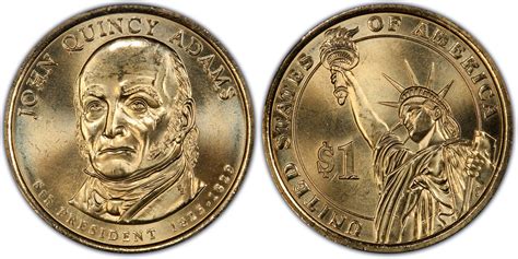 2008-D $1 John Quincy Adams Position A (Regular Strike) Presidential ...