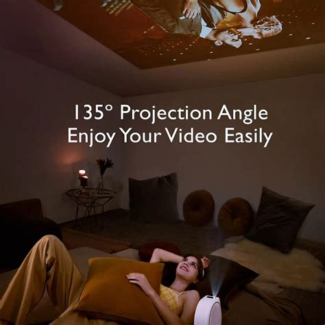 BenQ GV30 Smart Mini Projector, 135 degrees ceiling projection Outdoor ...