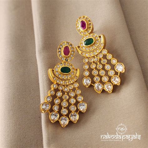 Silver Gold Plated Earrings – Page 23 – Nakoda Payals