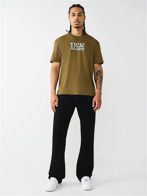 Shop True Religion Men Black Solid Bootcut Fit Big T Billy Jeans Online ...