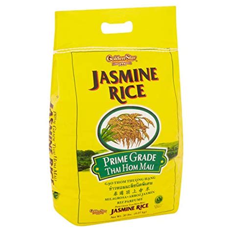 Golden Star Jasmine Rice 20 lb Prime Grade Thai Hom Mali ...