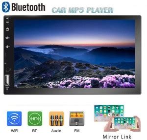 Bidas Double Din Car Stereo 7'' 1080P HD Touch Screen D-Play Universal ...