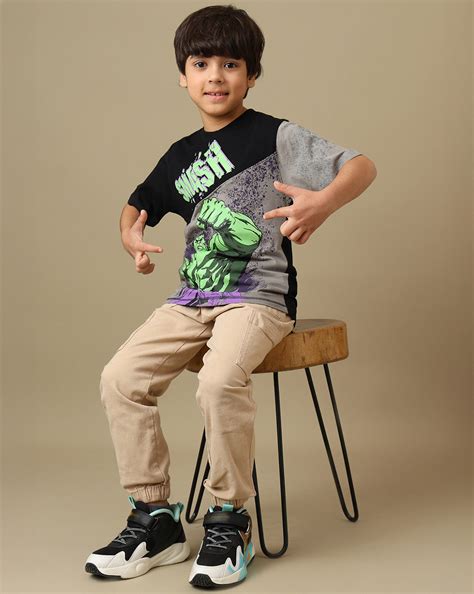 Hulk Printed Regular Fit Tshirt For Boys – Kidsville