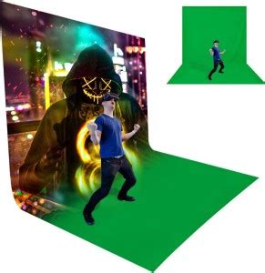 BOMBAY BACKDROP CO. 8FT X 4FT SMART GREEN SCREEN VIDEO BACKGROUND ...