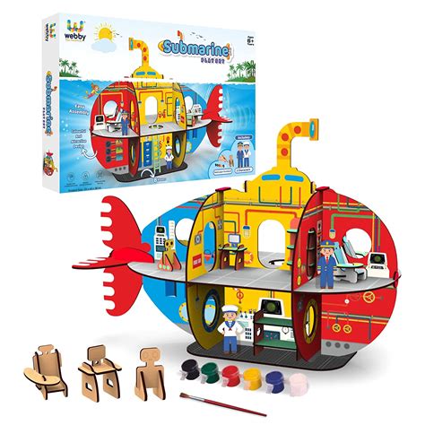 Webby DIY Submarine Wooden Playset Doll House – Webby Toys