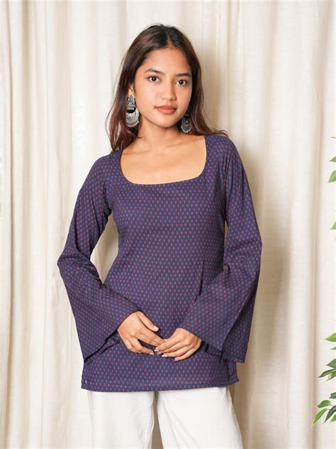 Karima Deep Back Sleeved Kurti