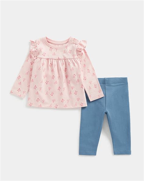 Buy Mothercare Wanderlust Girls Full Sleeves Legging Set -Pack of 2 ...