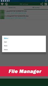 Convert PDF to XLSX – Apps on Google Play