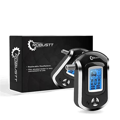 Buy Portable Alcohol Tester With 5 Mouthpieces & LCD Display – Robustt