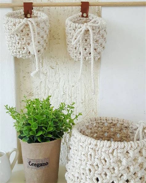 Image result for Macrame Baskets Tutorial
