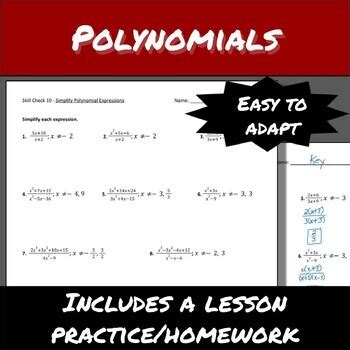 Polynomials Simplify Lesson 的图像结果