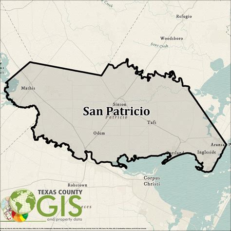 San Patricio County Shapefile and Property Data - Texas County GIS Data