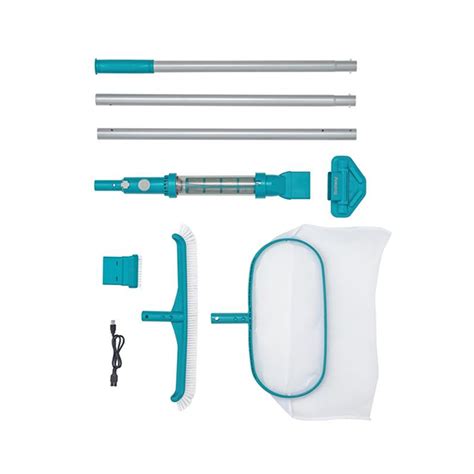 Set za održavanje bazena sa glavom usisivača na baterije AquaSurge ...