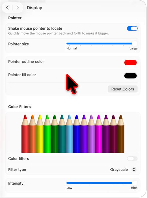Make the pointer easier to see on Mac - Apple Support (IN)