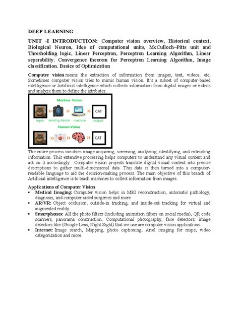 Deep learning unit 1 - Use to every one - DEEP LEARNING UNIT -I ...