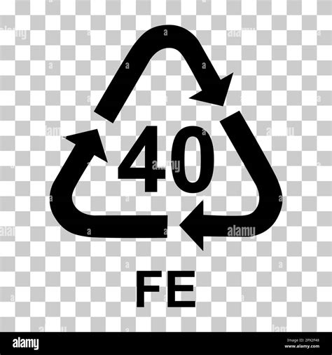 Metals symbol, ecology recycling sign isolated on white background. Package waste icon Stock ... - Metal Symbol