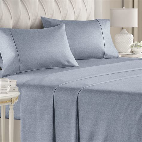 Queen Size Sheet Set - 4 Piece Set - Softer Than Jersey Cotton - Same ...
