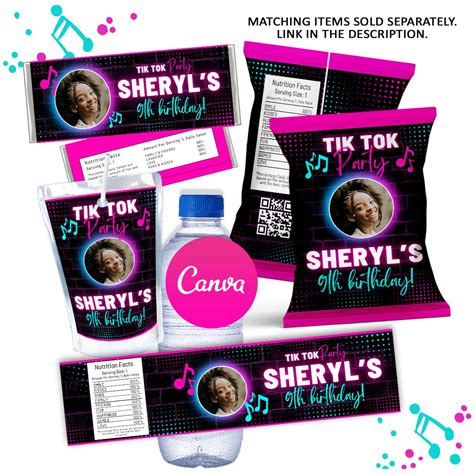 Music Water Bottle, Music Birthday, Music Party, Music Template, Music ...