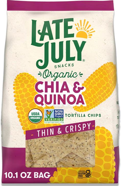 Amazon.com: Late July Snacks Thin and Crispy Organic Tortilla Chips ...